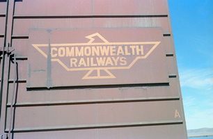 8.1976,Port Augusta - Commonwealth Railways logo