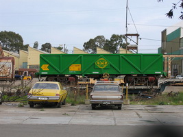 1<sup>st</sup> September 2005,Islington - AOPY32388 freshly out shopped ore wagon - ex CR Leigh Creek AOKF coal wagon