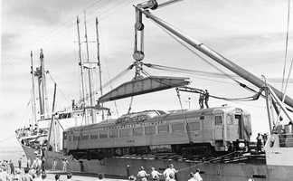 CB 1 being unload 1951