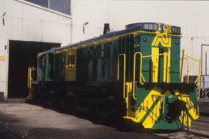5<sup>th</sup> February 1986,loco 863 Peterborough loco shed