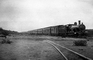 1917 -- The first Trans-Australian Express at 408 miles hauled by a G class engine