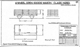 4-wheel open goods wagon NGSD